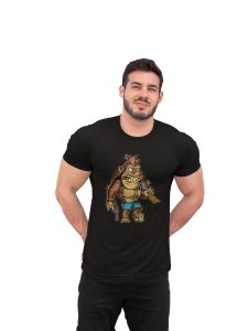 Orangutans with guns -round crew neck cotton tshirts for men
