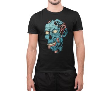 Blue Nerves Monster - scary horror vibe - Printed Tees for men - designed for fun and creative atmosphere around you - youth oriented design