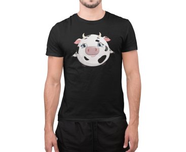 Calf Cute illustration - funny characters - Printed Tees for men - designed for fun and creative atmosphere around you - youth oriented design