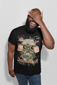 Johnny! - Black - printed T-shirts - Men's stylish clothing - Cool tees for boys