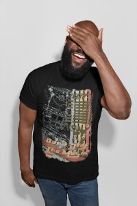Don't stop the music - Black - printed T-shirts - Men's stylish clothing - Cool tees for boys
