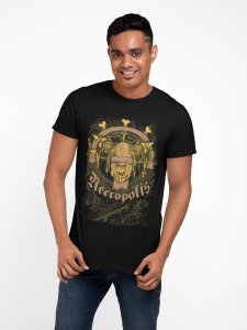 Necropolice - Black - printed T-shirts - Men's stylish clothing - Cool tees for boys