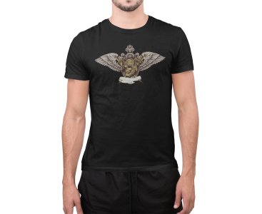 Skull With Wings Illustration graphic art - White - printed T-shirts - Men's stylish clothing - Cool tees for boys