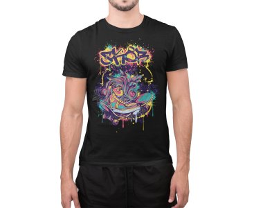 Shoe Graphic tees Black - printed T-shirts - Men's stylish clothing - Cool tees for boys