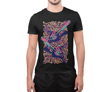 Graphic tees Black - printed T-shirts - Men's stylish clothing - Cool tees for boys