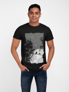 Birds on tree Graphic printed T-shirts - Men's stylish clothing - Cool tees for boys