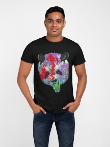 Colourful - Black - printed T-shirts - Men's stylish clothing - Cool tees for boys