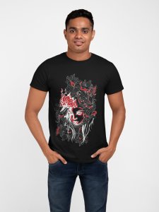 Colourful Illustration - Black - printed T-shirts - Men's stylish clothing - Cool tees for boys