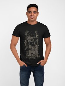 Printed black T-shirts - Men's stylish clothing - Cool tees for boys