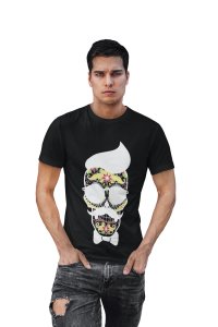 Cool men Illustration Graphic tees black - printed T-shirts - Men's stylish clothing - Cool tees for boys