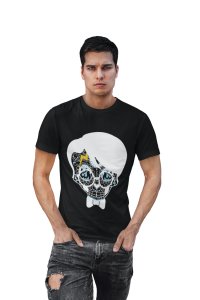 Skull Illustration Graphic tees black- printed T-shirts - Men's stylish clothing - Cool tees for boys