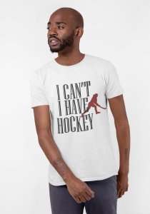 I can't have a hockey - White - Printed - Sports cool Men's T-shirt