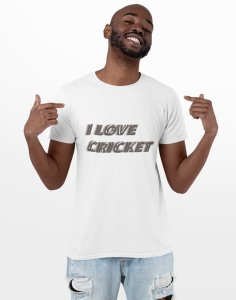 I love cricket - White - Printed - Sports cool Men's T-shirt