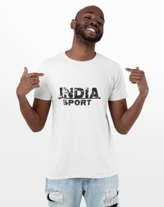India Sport - White - Printed - Sports cool Men's T-shirt
