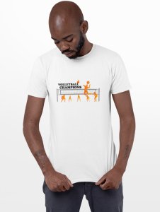 Vollyeball champions - White - Printed - Sports cool Men's T-shirt