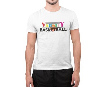 Varsity Basketball - White - Printed - Sports cool Men's T-shirt