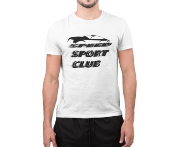 Speed sports Club - White - Printed - Sports cool Men's T-shirt