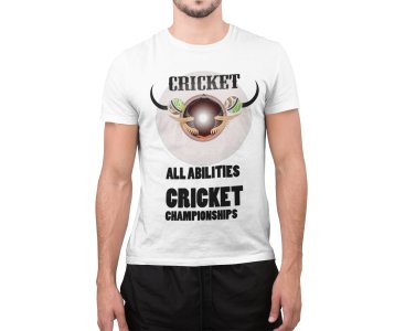 All Abilities Cricket Championship -White - Printed - Sports cool Men's T-shirt