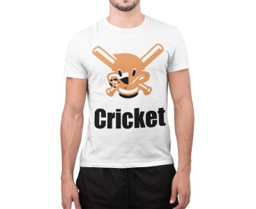 Cricket -White - Printed - Sports cool Men's T-shirt