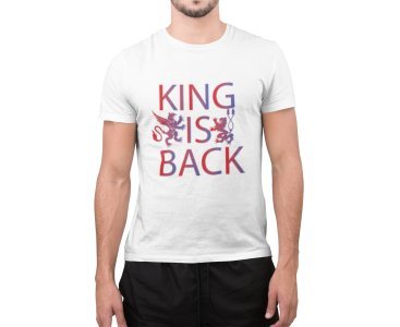 King is back - White - Printed - Sports cool Men's T-shirt