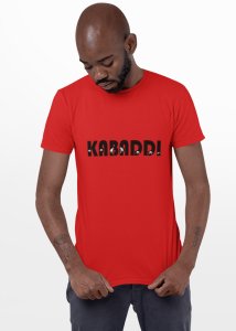 Kabaddi - Red - Printed - Sports cool Men's T-shirt