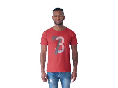73 Indoor - Red - Printed - Sports cool Men's T-shirt