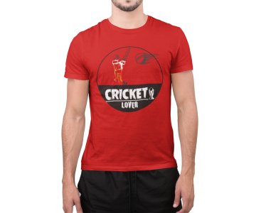 Cricket Lover - Red - Printed - Sports cool Men's T-shirt