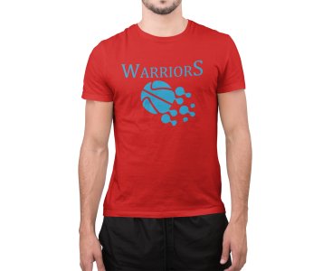Warriors - Red - Printed - Sports cool Men's T-shirt