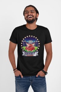Cricket Leauge - Black - Printed - Sports cool Men's T-shirt