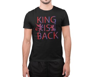 Kings is back - Black - Printed - Sports cool Men's T-shirt