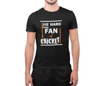 Die hard fan of Cricket - Black - Printed - Sports cool Men's T-shirt