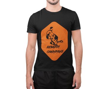 Kabaddi Champion - Illustration - Black - Printed - Sports cool Men's T-shirt