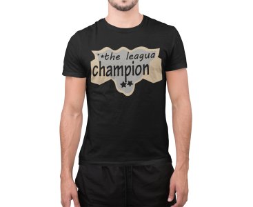 The League Champion - Black - Printed - Sports cool Men's T-shirt