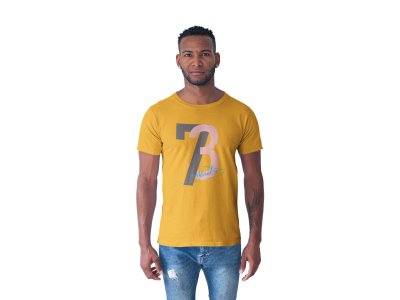 73 Indoor - Yellow - Printed - Sports cool Men's T-shirt