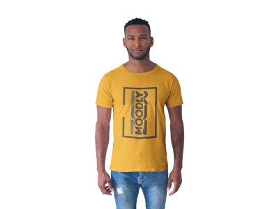 Run Moodly - Yellow - Printed - Sports cool Men's T-shirt