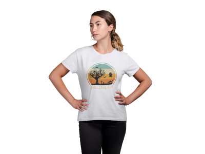 Halloween circle - Printed Tees for Women's -designed for Halloween