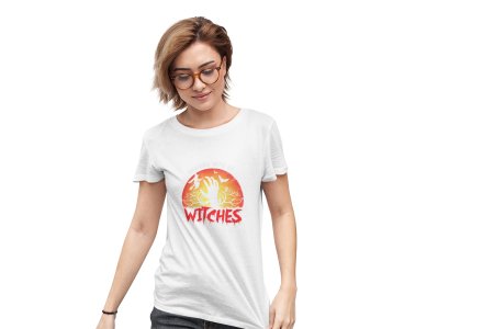Hanging With My witches - Printed Tees for Women's -designed for Halloween