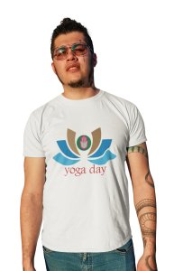 Yoga Day - White - Comfortable Yoga T-shirts for Yoga Printed Men's T-shirts White