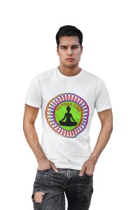 It's Yoga time - White - Comfortable Yoga T-shirts for Yoga Printed Men's T-shirts White
