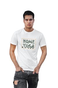 Home Yoga - White - Comfortable Yoga T-shirts for Yoga Printed Men's T-shirts White