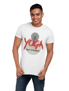 Reach your Balance - White - Comfortable Yoga T-shirts for Yoga Printed Men's T-shirts White