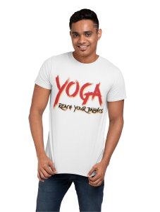 Yoga Reach your balance - White - Comfortable Yoga T-shirts for Yoga Printed Men's T-shirts White