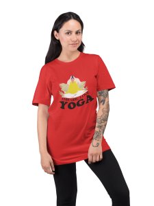 This Girls Love Yoga -Clothes for Yoga Lovers- Red - Suitable For Regular Yoga Going People - Foremost Gifting Material for Your Friends