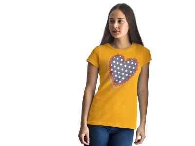 Printed Heart with Cute DesignsPrinted Yellow T-Shirts