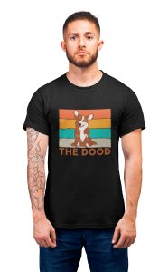The dood - printed stylish Black cotton tshirt- tshirts for men