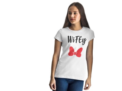 Wifey White-Printed T-Shirts
