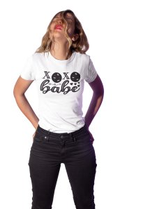 XOXO Babe Printed White T-Shirts