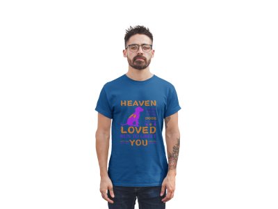 Dog lover's heaven - printed stylish maroon cotton tshirt- tshirts for men