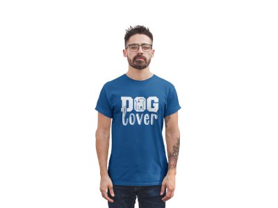 Dog lover - printed stylish Black cotton tshirt- tshirts for men
