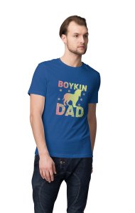 Boykin dad - printed stylish Black cotton tshirt- tshirts for men